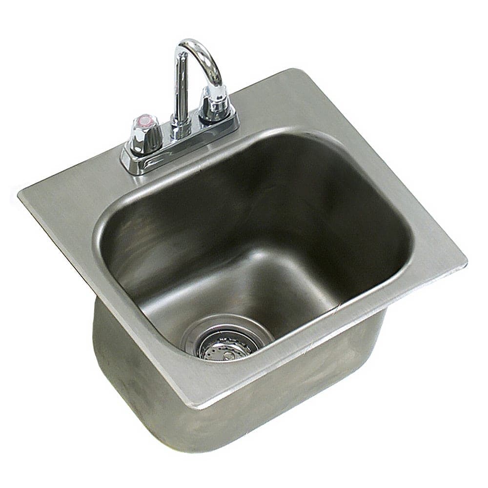 Eagle Group SR14-10-9.5-1 (1) Compartment Drop-in Sink - 14" x 10", Drain Included