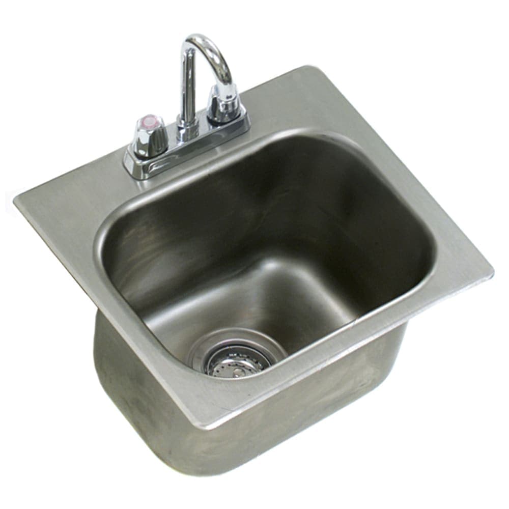 Eagle Group SR14-16-9.5-1 (1) Compartment Drop-in Sink - 14" x 16", Drain Included