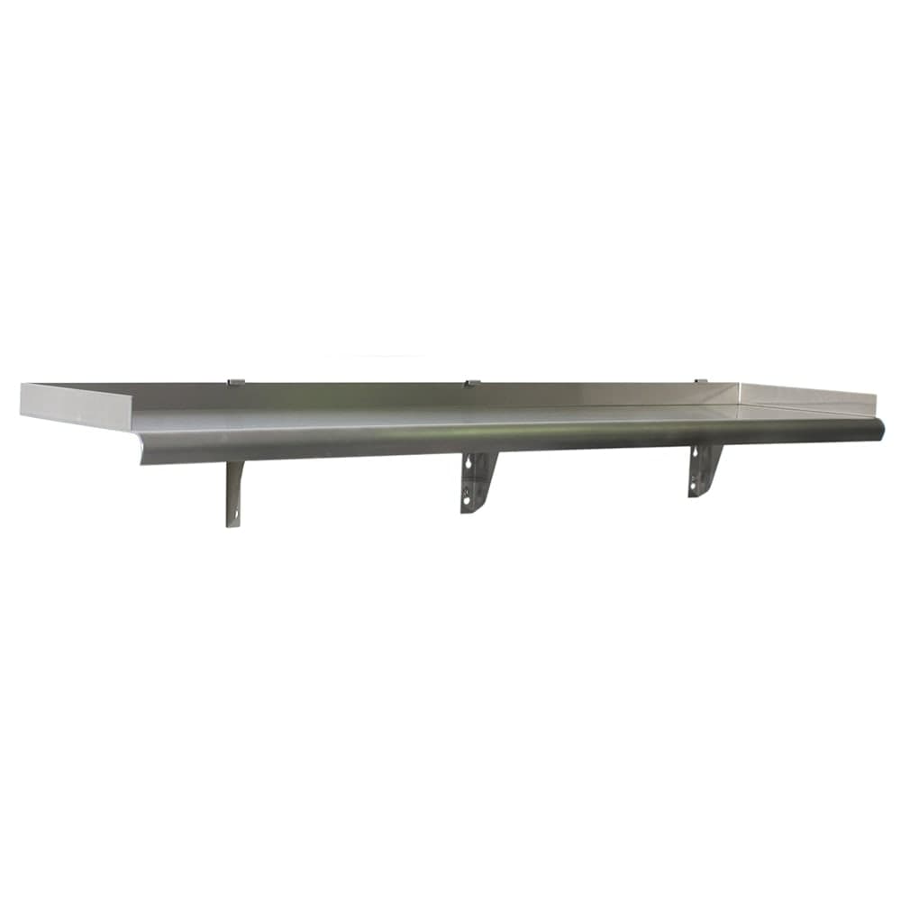 Eagle Group SWS1260-16/3 Solid Wall Mounted Shelf, 60"W x 12"D, Stainless