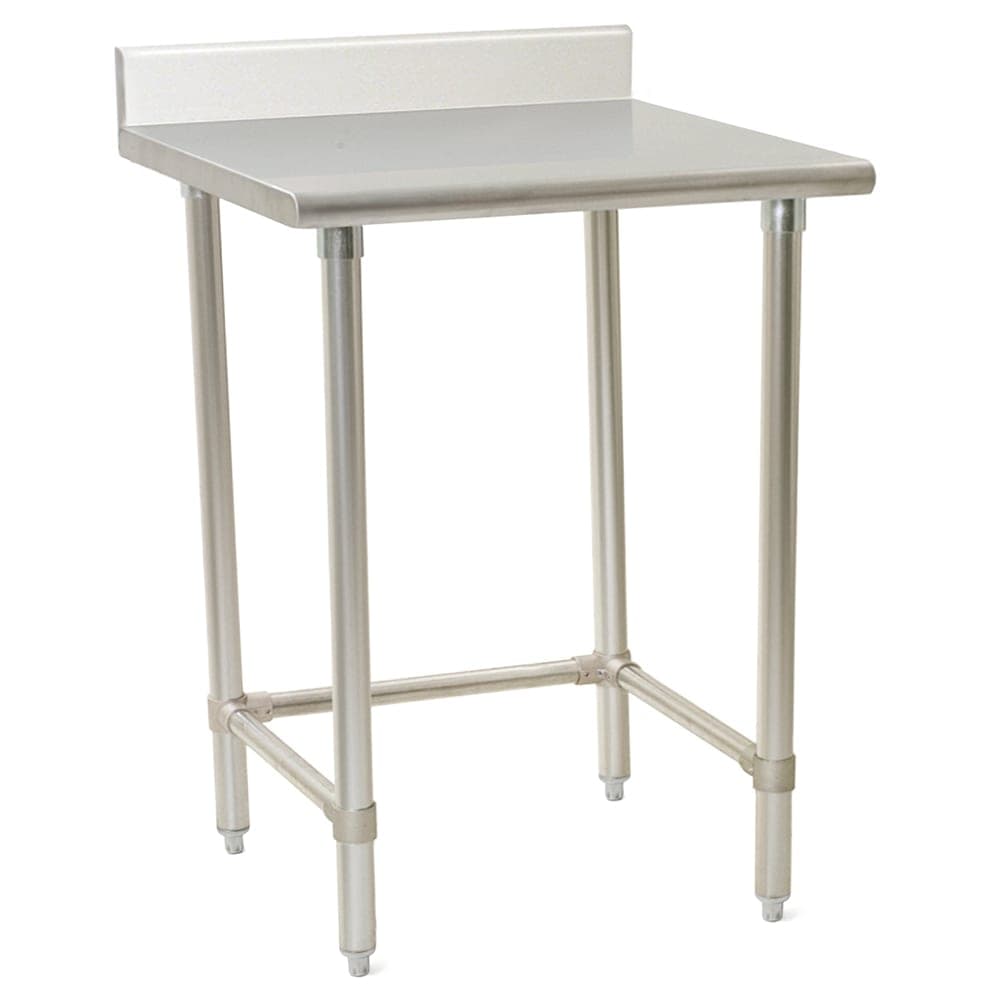 Eagle Group T2424STE-BS 24" 14 ga Work Table w/ 300 Series Stainless Top, 4 1/2" Backsplash
