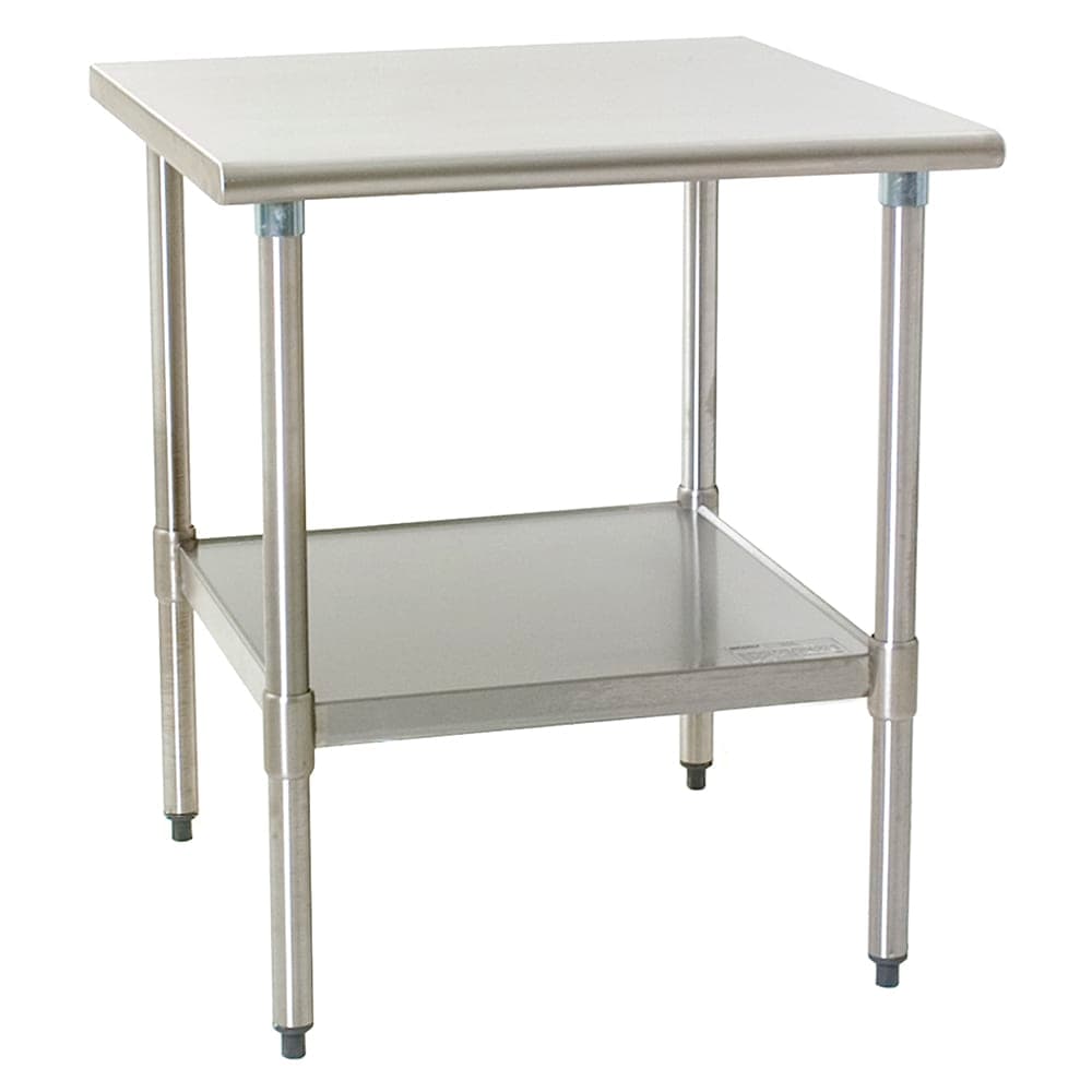 Eagle Group T3030SEB 30" 16 ga Work Table w/ Undershelf & 300 Series Stainless Flat Top