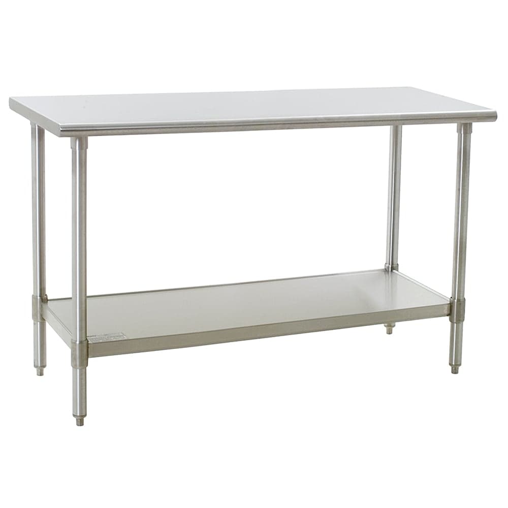 Eagle Group T3060SEB 60" 16 ga Work Table w/ Undershelf & 300 Series Stainless Flat Top