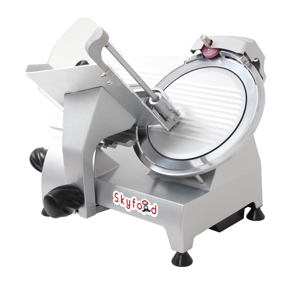 Skyfood GL250F Manual Meat Slicer w/ 10" Blade, Belt Driven, Aluminum, 1/3 hp