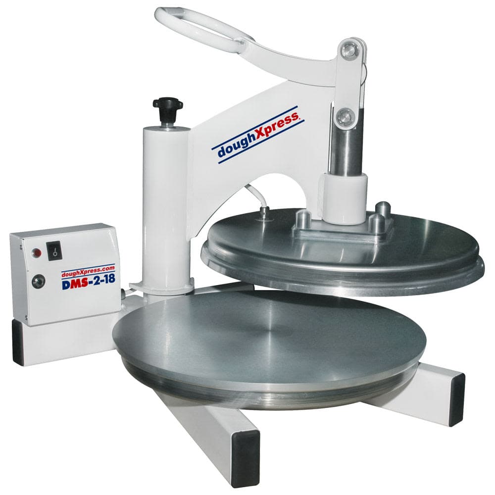 DoughXpress DMS-2-18 Manual Pizza Dough Press w/ Analog Temp Control, 240v/1ph