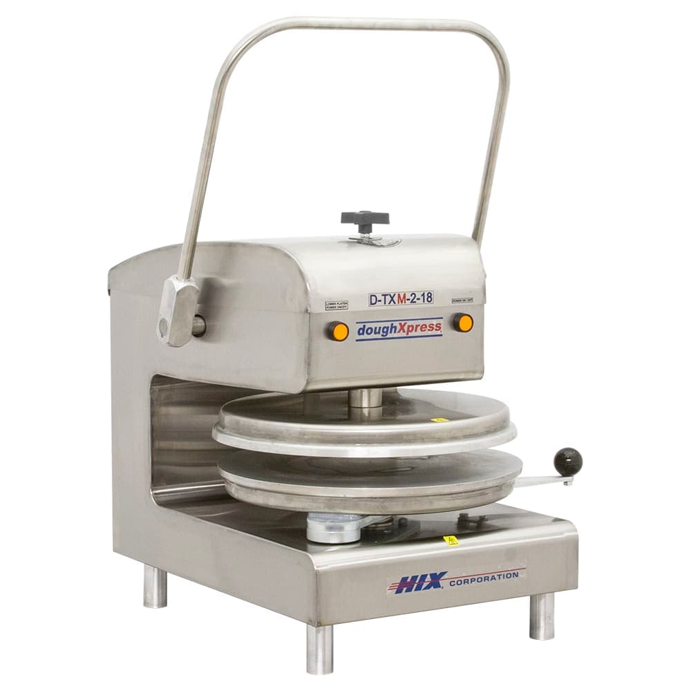 DoughXpress D-TXM-2-18 Manual Tortilla Pizza Dough Press, Aluminum Platens, 220/1 V