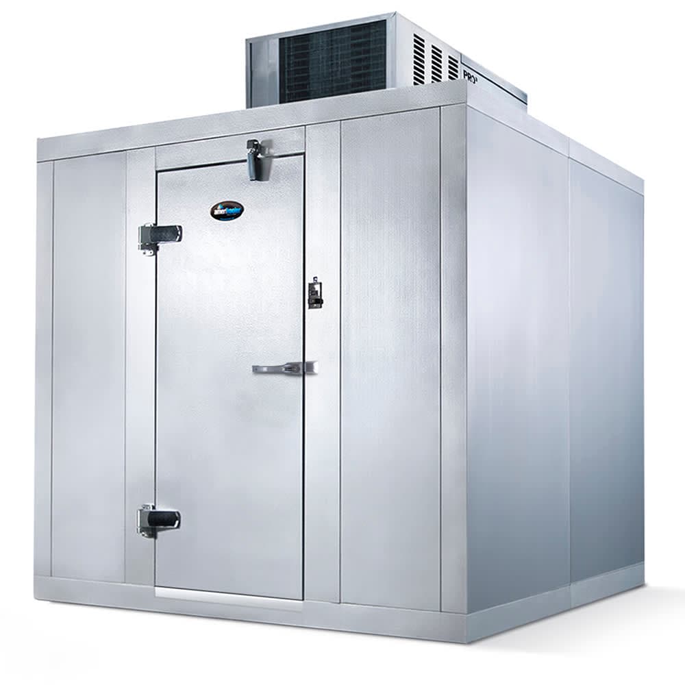Amerikooler QC081072**NBSC 8' x 10' Indoor Walk-In Cooler w/ Top-Mounted Compressor - No Floor