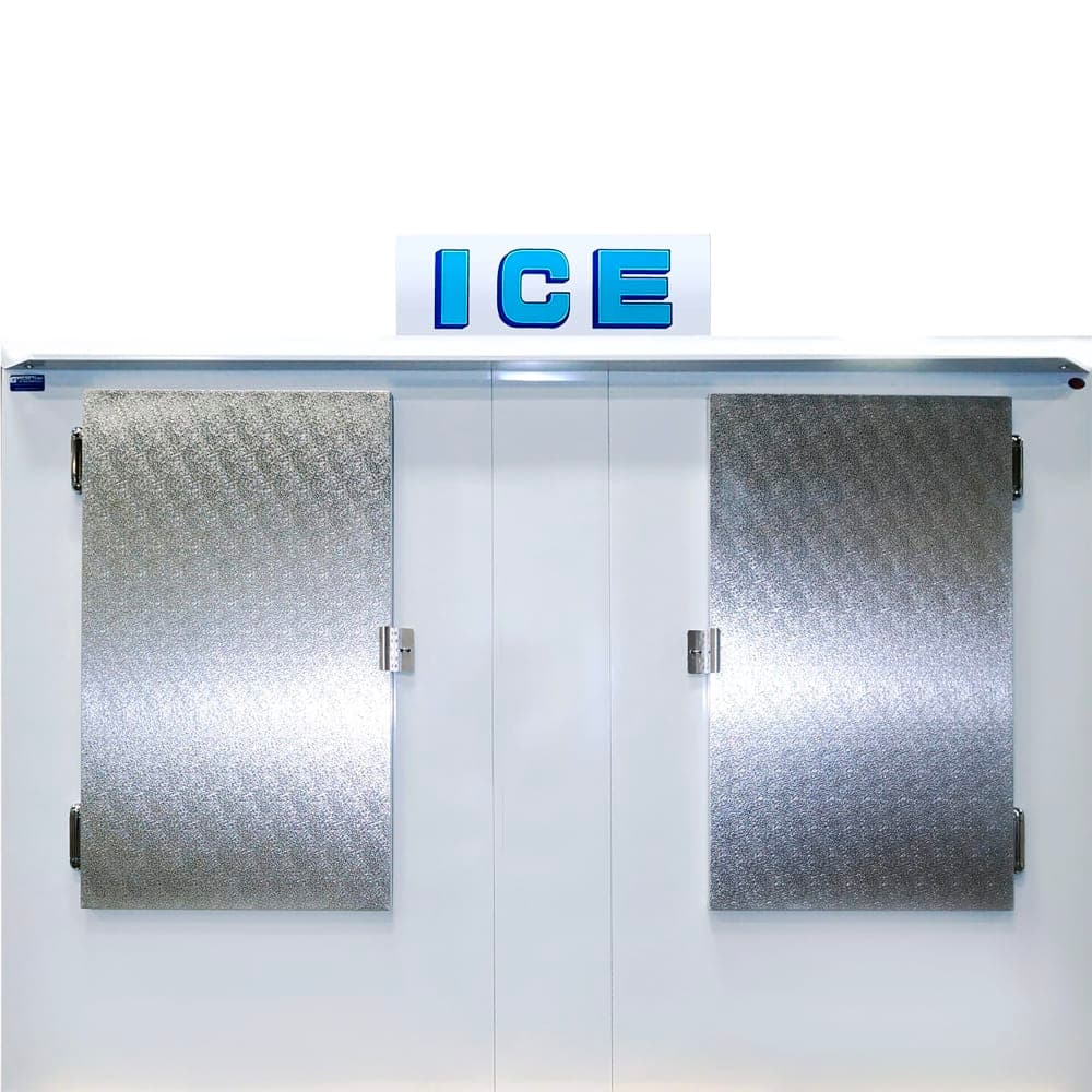 Polar Temp 2000ADP 96" Outdoor Ice Merchandiser w/ (179) 20 lb Bag Capacity - Solid Doors, 115v