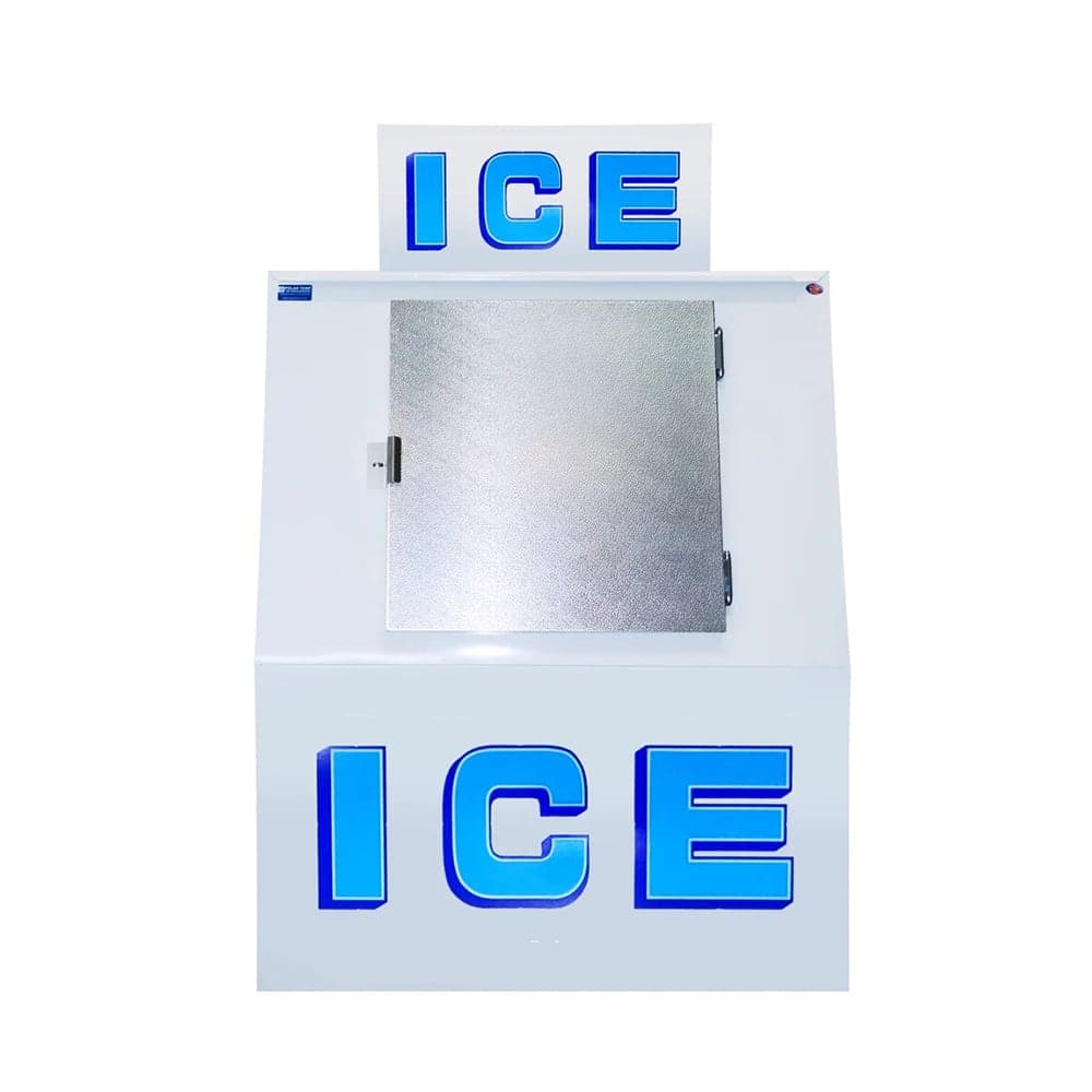 Polar Temp 380CWP 48" Outdoor Slanted Ice Merchandiser w/ (48) 20 lb Bag Capacity - Solid Door, White, 115v