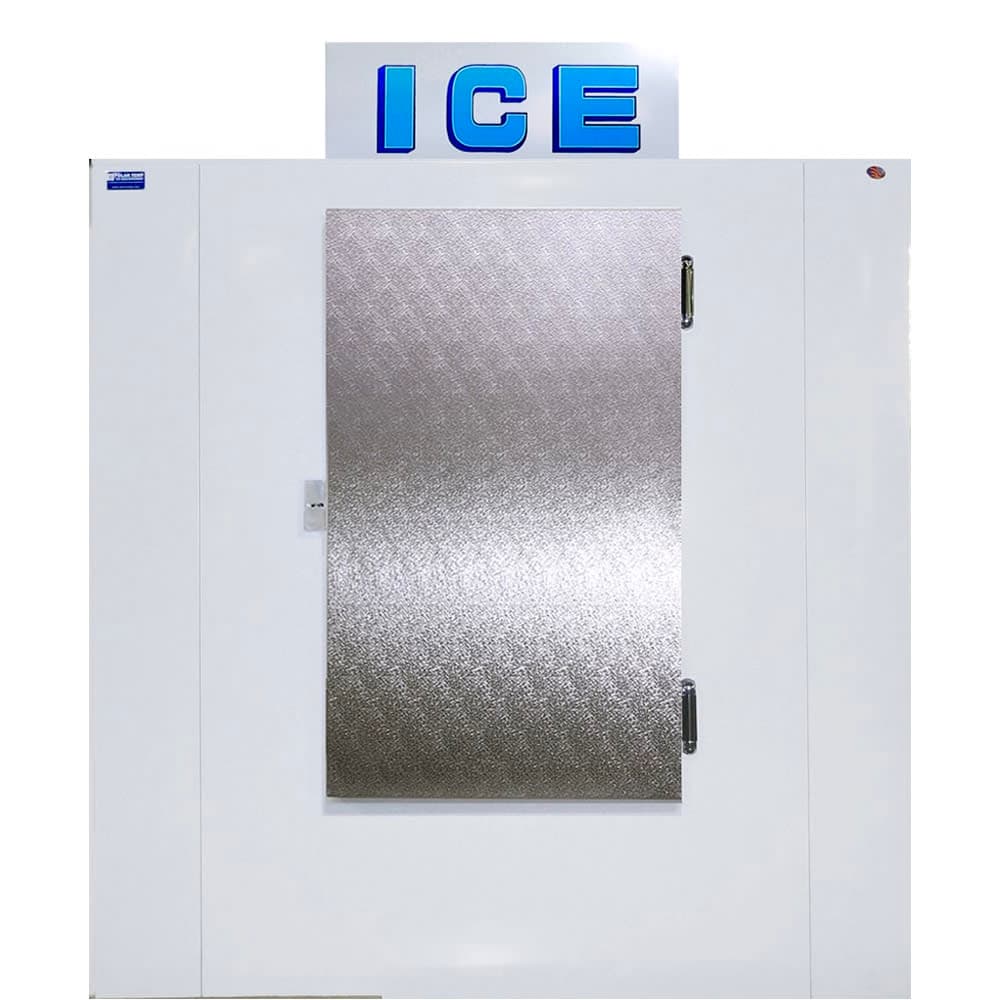 Polar Temp 630ADP 62" Outdoor Ice Merchandiser w/ (64) 20 lb Bag Capacity - Solid Door, 115v