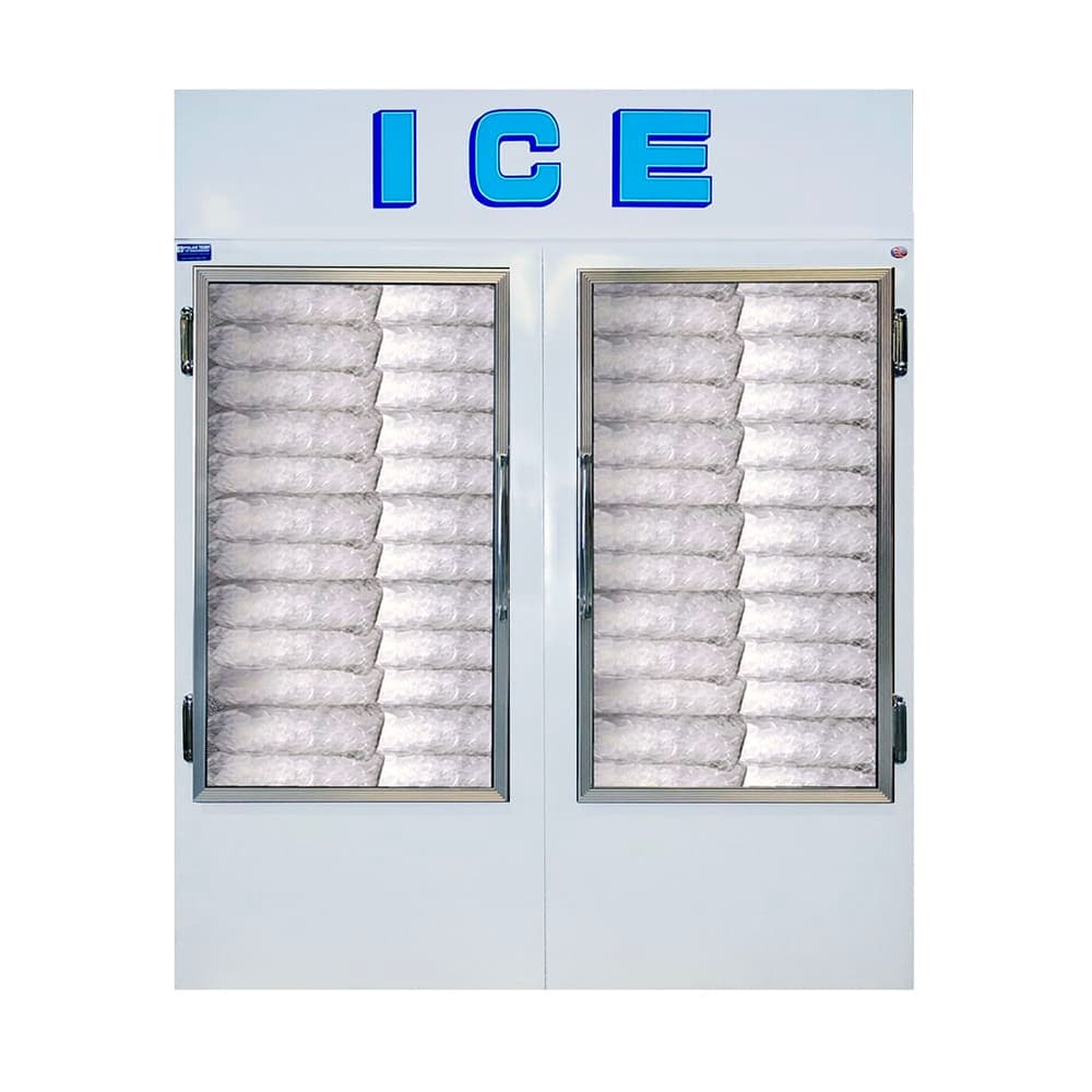 Polar Temp 670ADGP 62" Indoor Ice Merchandiser w/ (78) 20 lb Bag Capacity - Glass Doors, 115v