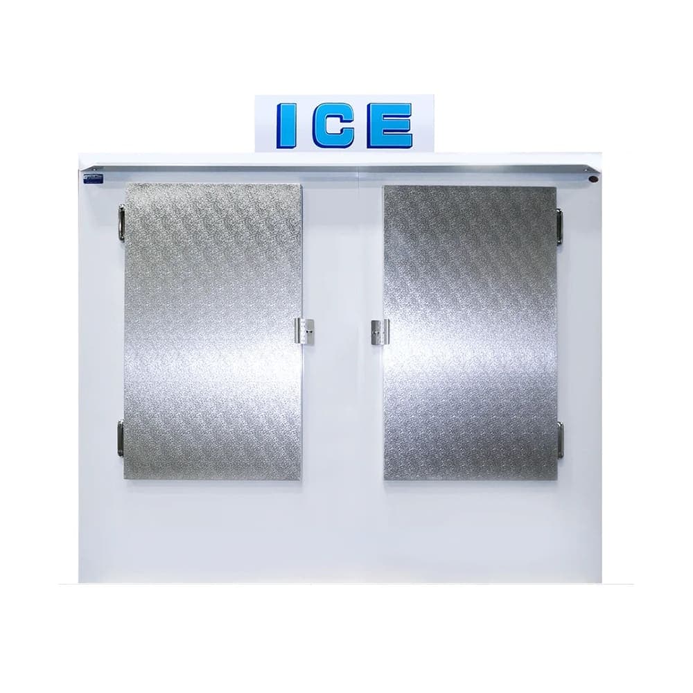 Polar Temp 850ADP 84" Outdoor Ice Merchandiser w/ (87) 20 lb Bag Capacity - Solid Doors, White, 115v