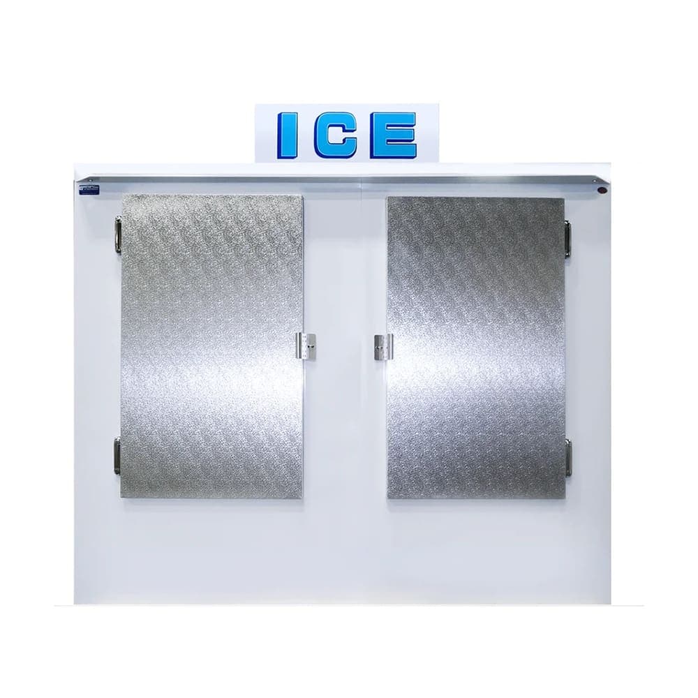 Polar Temp 850CWP 84" Outdoor Ice Merchandiser w/ (108) 20 lb Bag Capacity - Solid Doors, White, 115v