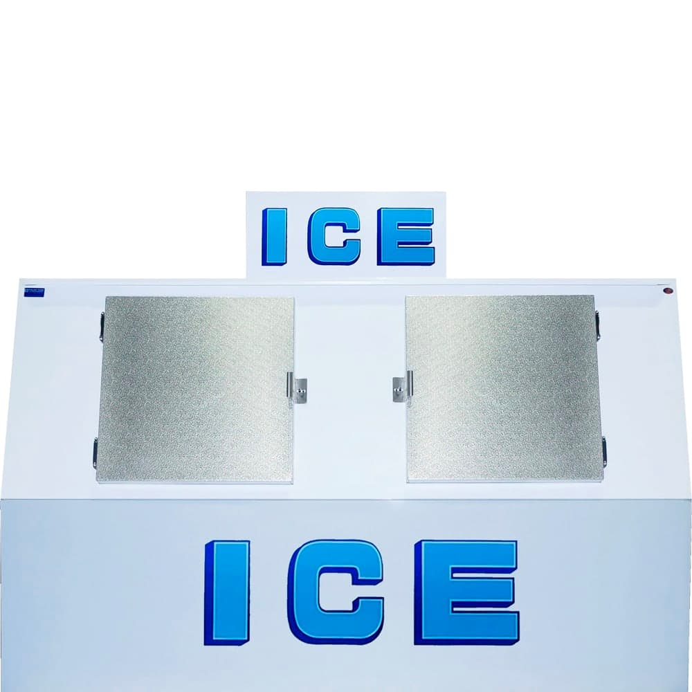 Polar Temp 900ADP 96" Outdoor Ice Merchandiser w/ (101) 20 lb Bag Capacity - Solid Doors, 115v