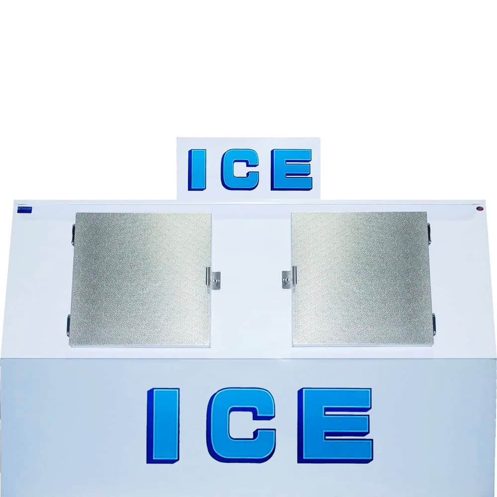 Polar Temp 900CWP 96" Outdoor Ice Merchandiser w/ (115) 20 lb Bag Capacity - Solid Doors, 115v
