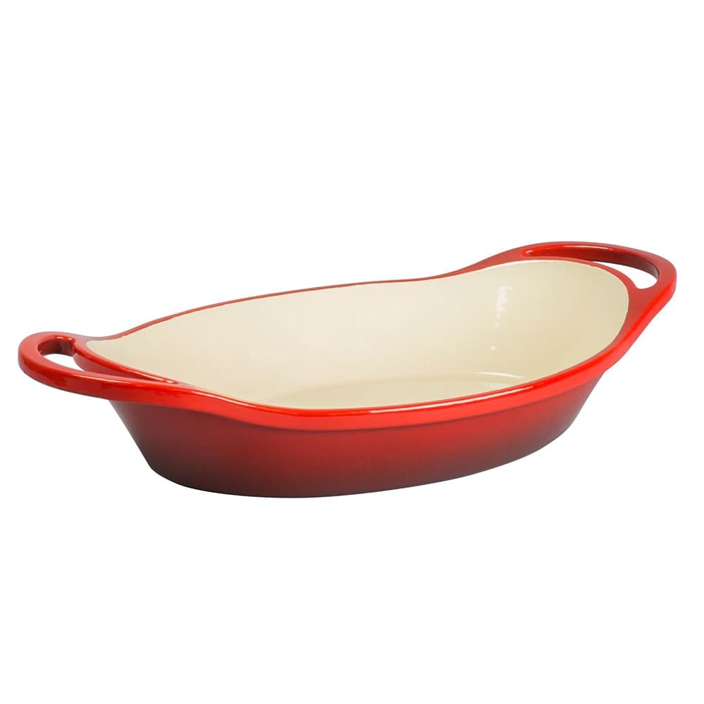 Lodge 2 qt Cast Iron Induction Casserole - Enamel, Red (EC2C43)