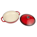 Lodge 3 3/5 qt Cast Iron Casserole w/ Cover, Enamel, Island Spice (EC3CC43) thumbnail 3