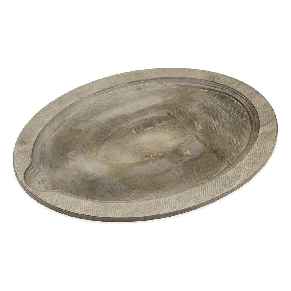 Lodge Jumbo Oval Wood Underliner, Walnut Stain (UJOP)