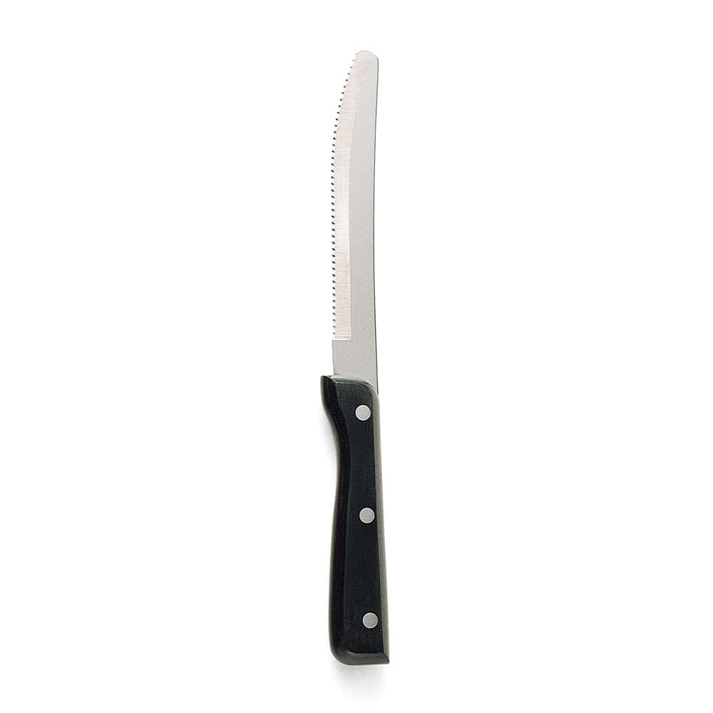 Walco WL950529 5" Steak Knife w/ Black Pakka Wood Handle