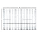 Focus FF2148C Chrome Wire Shelf - 48"W x 21"D thumbnail 2