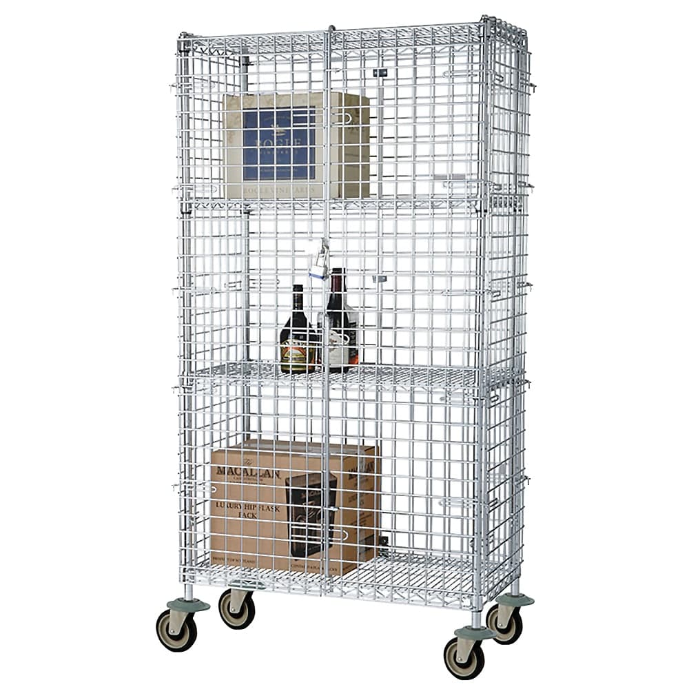 Focus FMSEC18483 48" Mobile Security Cage - 18"W, Chromate