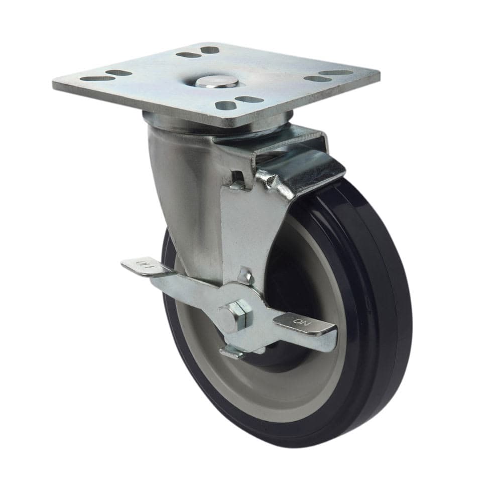 Focus FPCST5 5" Universal Plate Casters w/ Brake