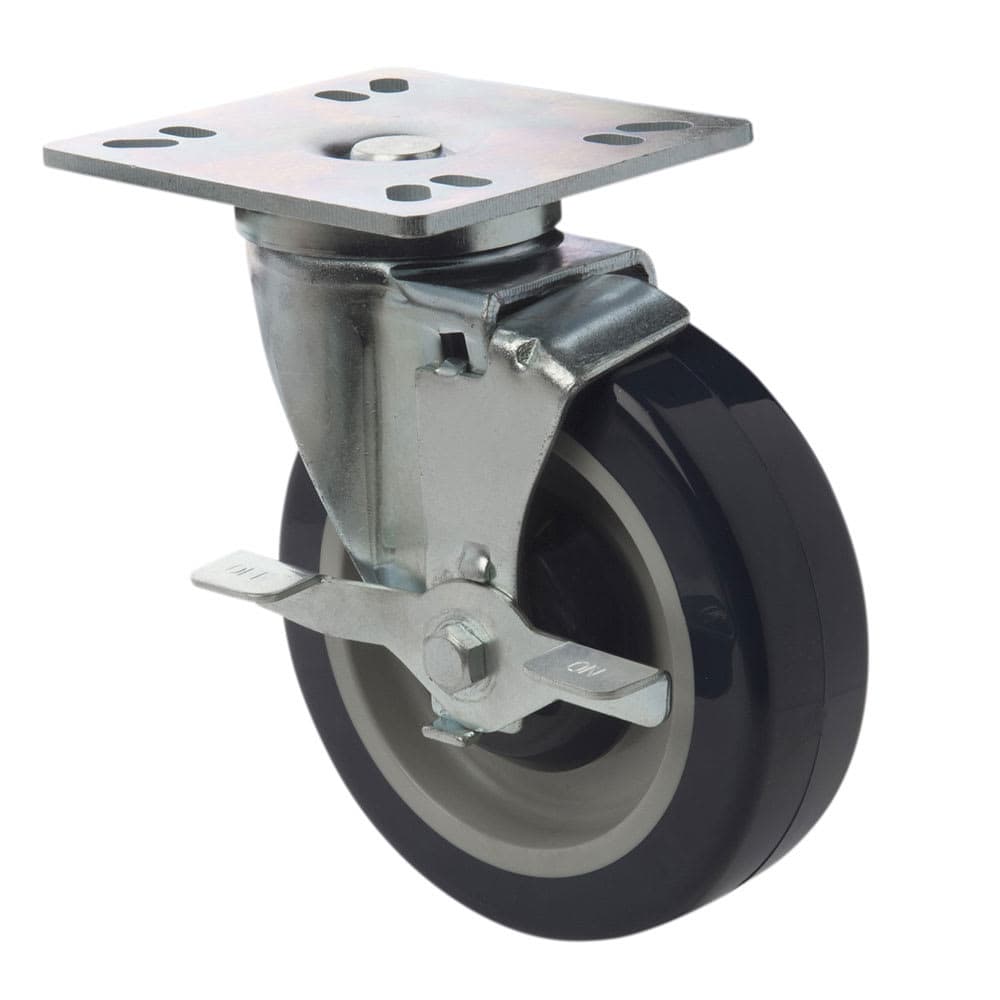 Focus FPCST5HD 5" Universal Plate Casters w/ Brake