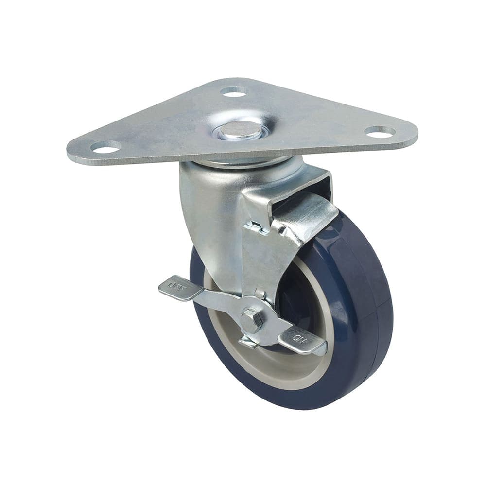 Focus FPCTR5 Heavy Duty Triangle Plate Caster Set  w/ 500 lb Capacity Per Wheel, 5"