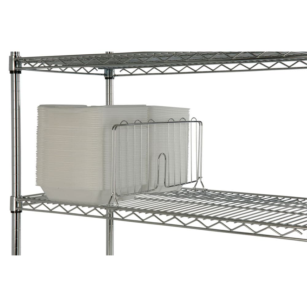 Focus FSD18C Shelf Divider - 18" x 8", Chrome