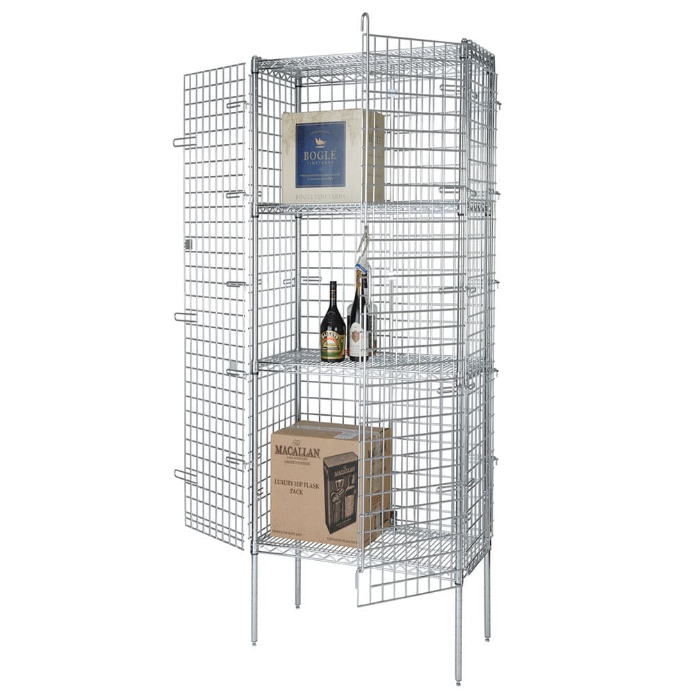 Focus FSEC183663 36" Stationary Security Cage - 18"W, Chromate