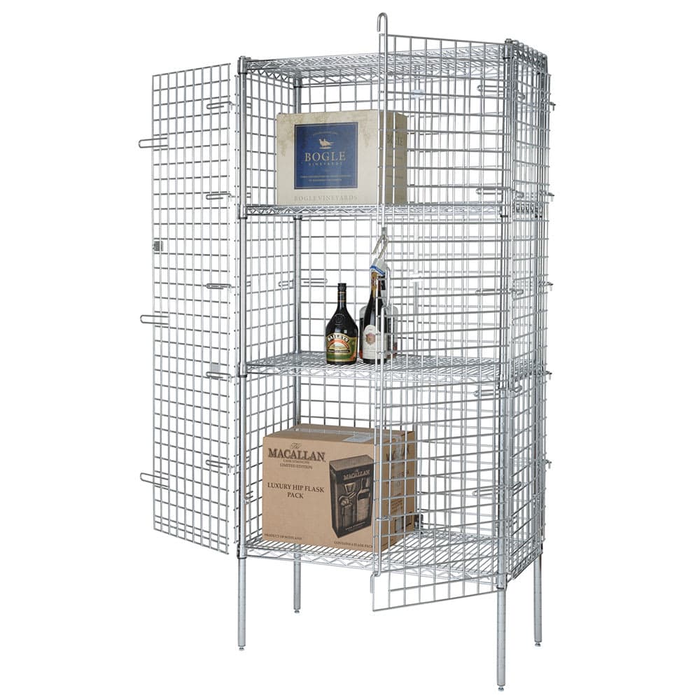 Focus FSEC184863 48" Stationary Security Cage - 18"W, Chromate