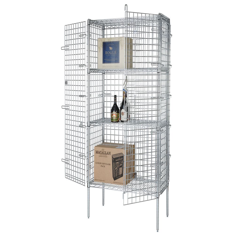 Focus FSEC243663 36" Stationary Security Cage - 24"W, Chromate