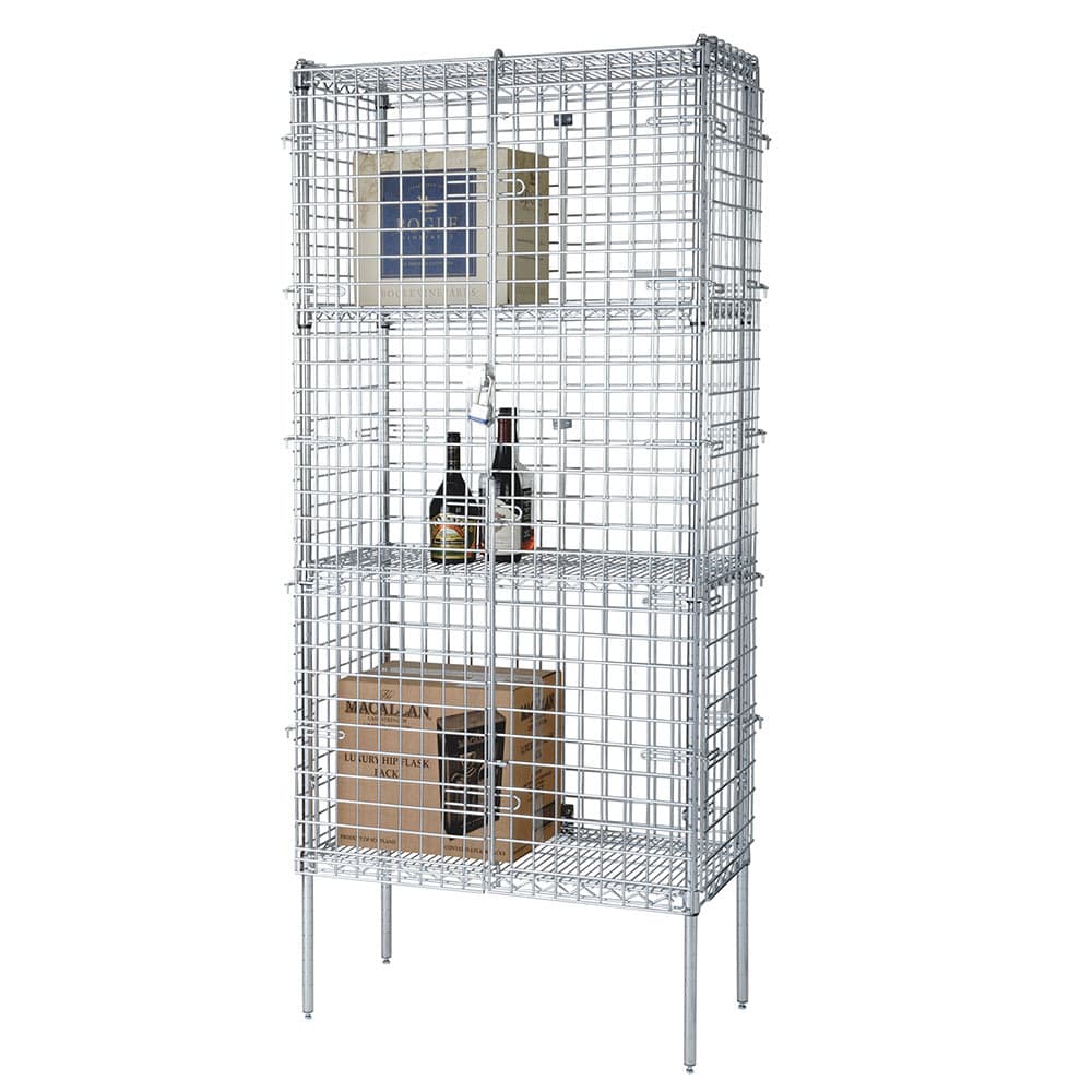 Focus FSSEC18363 36" Stationary Security Cage - 18"W, Chromate
