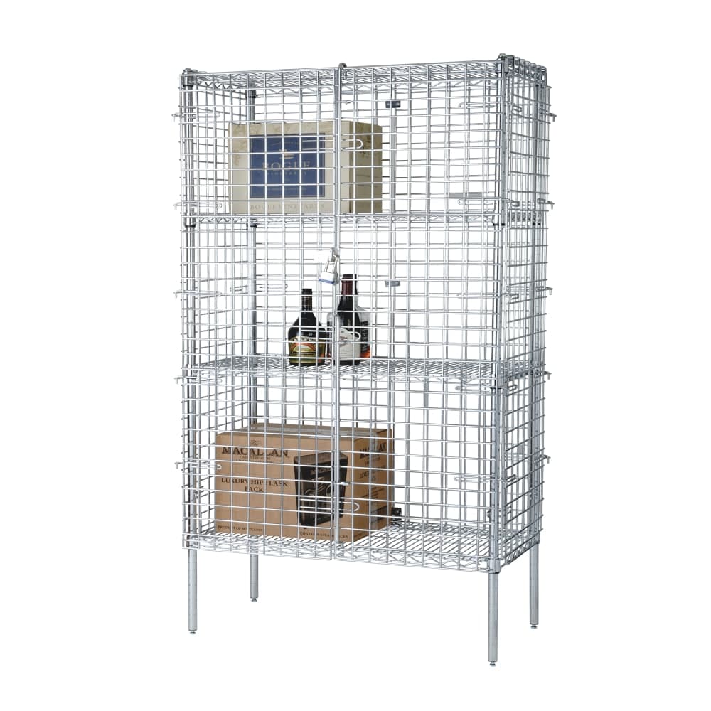 Focus FSSEC1860 60" Stationary Security Cage - 18"W, Chromate