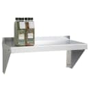 Focus FWSAL1224 Solid Wall Mounted Shelf, 24"W x 12"D, Aluminum thumbnail 2