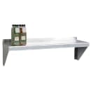 Focus FWSAL1236 Solid Wall Mounted Shelf, 36"W x 12"D, Aluminum thumbnail 2