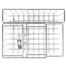 GET 4 Compartment Rectangular Condiment Caddy - Chrome (4-21696) thumbnail 3