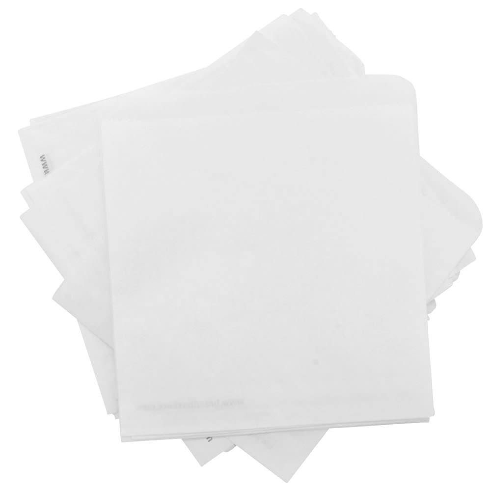 GET 5 1/2" Square Basket Liner Paper Bags, White (4-T1000)