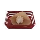 GET 5 1/2" Square Basket Liner Paper Bags, Brown (4-T1020) thumbnail 3