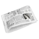 GET 7" Square Basket Liner Paper Bags - Village Post Newsprint, White (4-T3000) thumbnail 5