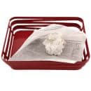GET 7" Square Basket Liner Paper Bags - Village Post Newsprint, White (4-T3000) thumbnail 6