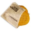 GET 7" Square Basket Liner Paper Bags - Honolulu Newsprint, Brown (4-T6000) thumbnail 2