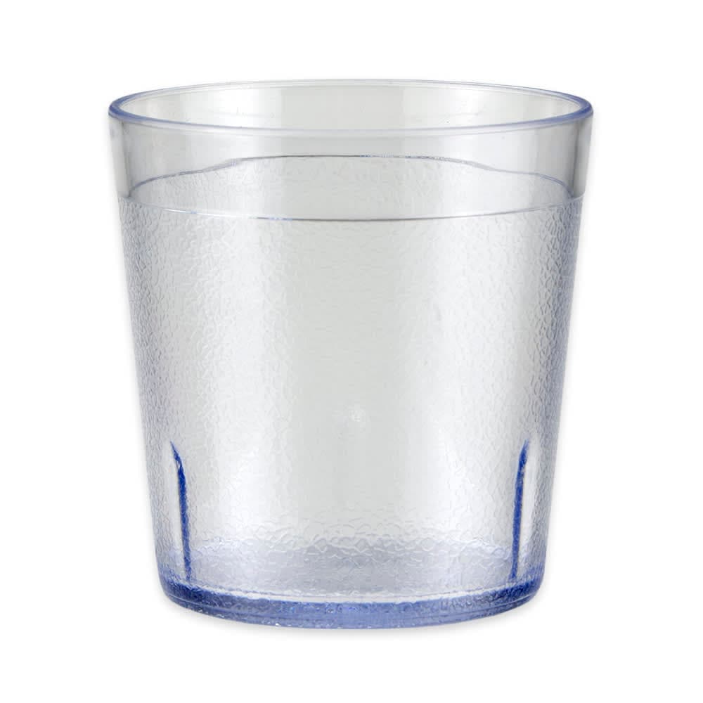 GET 10 oz Clear Textured Plastic Juice Tumbler (6610-1-6-CL)