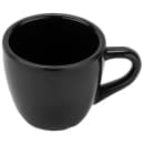 GET 3 oz Melamine Espresso Cup, Black (C-1004-BK) thumbnail 2