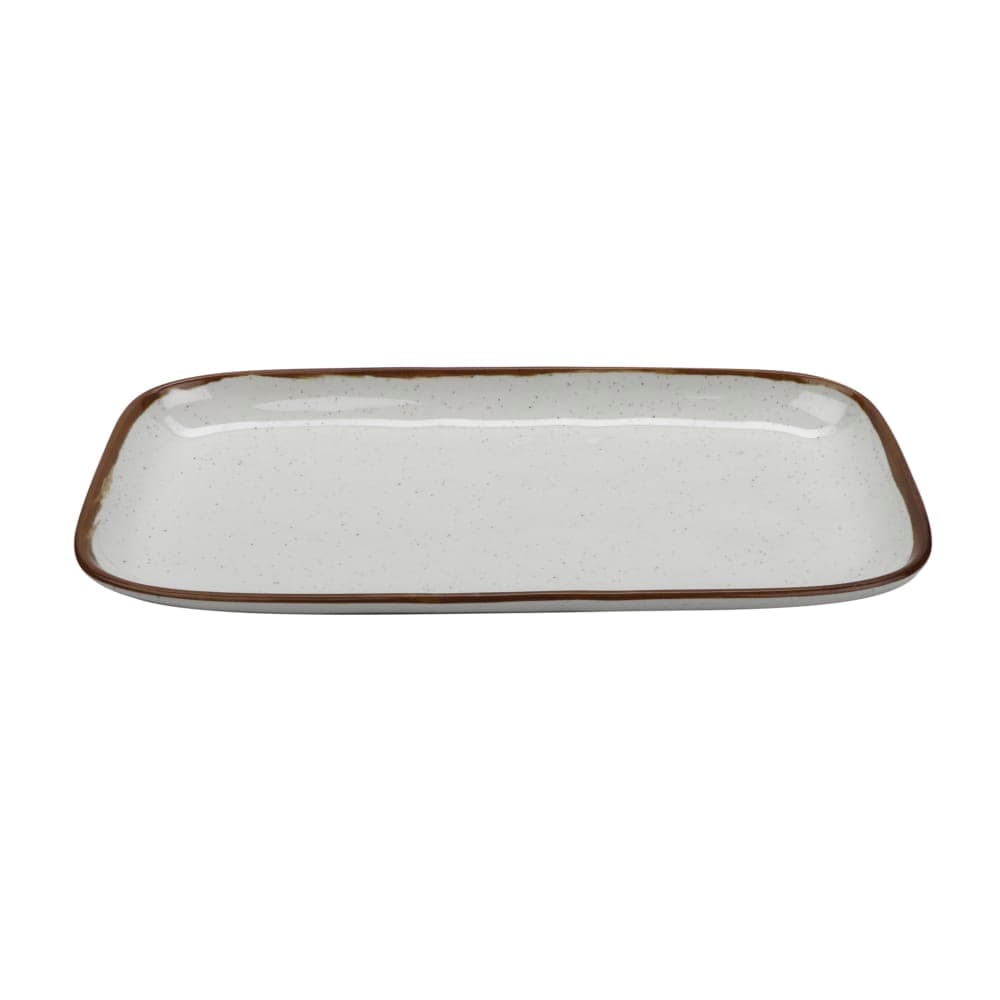 GET Rectangular Display Tray, 15" x 7 1/2", Melamine, Rustic Mill (CS-1576-RM)