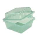 GET 4 3/4" Square To Go Food Container, Polypropylene, Jade (EC-08-1-JA) thumbnail 2