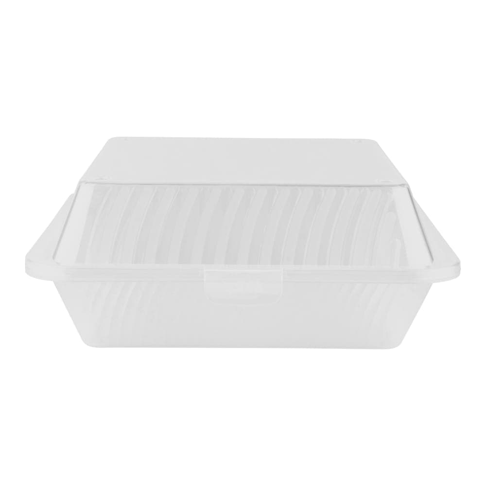 GET 9" Square To Go Food Container, Polypropylene, Clear (EC-10-1-CL)