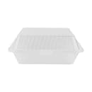 GET 9" Square To Go Food Container, Polypropylene, Clear (EC-10-1-CL) thumbnail 4