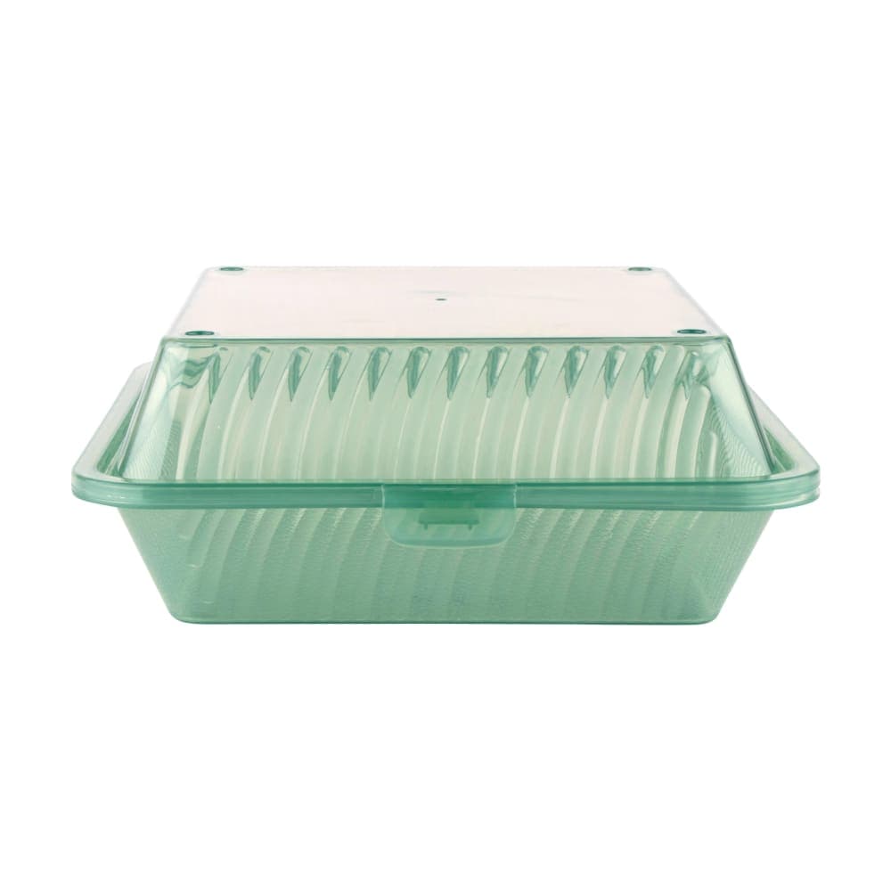 GET 9" Square To Go Food Container, Polypropylene, Jade (EC-10-1-JA)