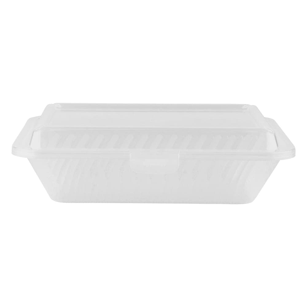 GET Rectangular To Go Food Container, 9" x 6 1/2", Polypropylene, Clear (EC-11-1-CL)