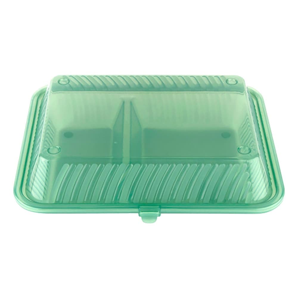 GET Rectangular To Go Food Container - 10" x 8", Polypropylene, Jade (EC-15-2-JA)